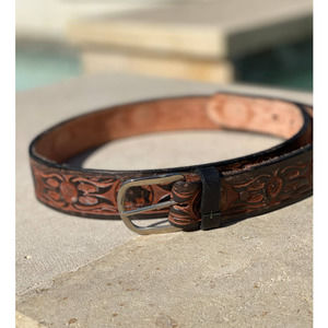 Handcrafted Leather Belt - Women's Size 10-13